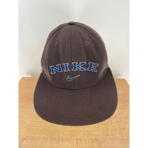 Vintage Nike Mens Brown Baseball Cap Embroidered Logo Adjustable Strap